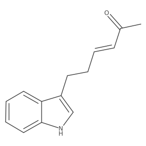 6-(1H-indol-3-yl)hex-3-en-2-one结构式