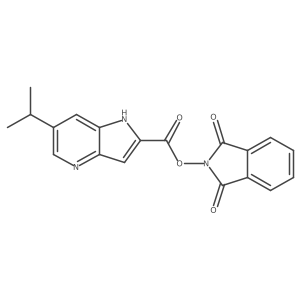 1,3-dioxo-2,3-dihydro-1H-isoindol-2-yl 6-(propan-2-yl)-1H-pyrrolo[3,2-b]pyridine-2-carboxylate Structure