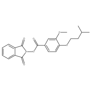 1,3-dioxo-2,3-dihydro-1H-isoindol-2-yl 3-methoxy-4-(3-methylbutoxy)benzoate Structure