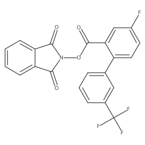 1,3-dioxo-2,3-dihydro-1H-isoindol-2-yl 4-fluoro-3'-(trifluoromethyl)-[1,1'-biphenyl]-2-carboxylate Structure