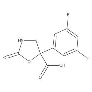 5-(3,5-Difluorophenyl)-2-oxo-1,3-oxazolidine-5-carboxylic acid结构式