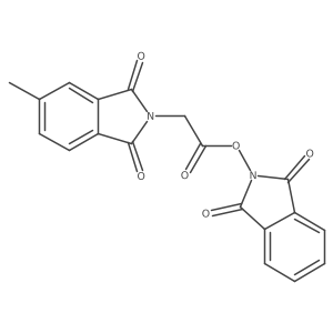 1,3-dioxo-2,3-dihydro-1H-isoindol-2-yl 2-(5-methyl-1,3-dioxo-2,3-dihydro-1H-isoindol-2-yl)acetate结构式
