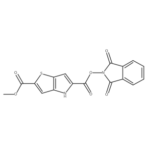 5-(1,3-dioxo-2,3-dihydro-1H-isoindol-2-yl) 2-methyl 4H-thieno[3,2-b]pyrrole-2,5-dicarboxylate结构式