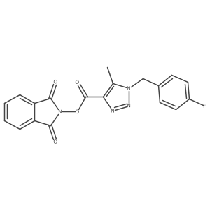 1,3-dioxo-2,3-dihydro-1H-isoindol-2-yl 1-[(4-fluorophenyl)methyl]-5-methyl-1H-1,2,3-triazole-4-carboxylate Structure