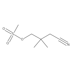Methanesulfonic acid 3-cyano-2,2-dimethyl-propyl ester Structure