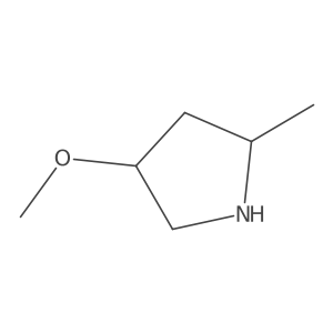 (2R,4S)-4-Methoxy-2-methylpyrrolidine结构式