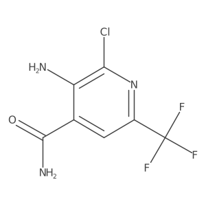 3-Amino-2-chloro-6-(trifluoromethyl)isonicotinamide Structure