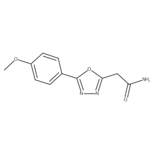2-[5-(4-Methoxyphenyl)-1,3,4-oxadiazol-2-yl]acetamide Structure