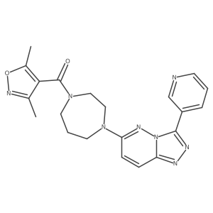 (3,5-Dimethyl-1,2-oxazol-4-yl)-[4-(3-pyridin-3-yl-[1,2,4]triazolo[4,3-b]pyridazin-6-yl)-1,4-diazepan-1-yl]methanone结构式