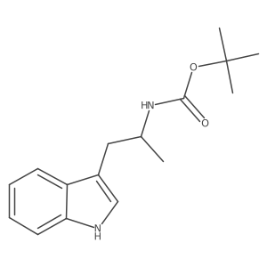 (R)-2-(Boc-amino)-1-(3-indolyl)propane结构式