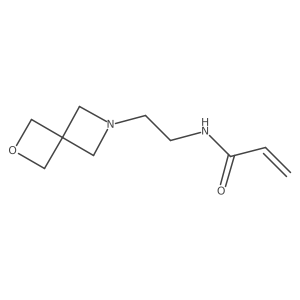 N-(2-{2-oxa-6-azaspiro[3.3]heptan-6-yl}ethyl)prop-2-enamide结构式