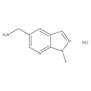 (1-Methylpyrazolo[3,4-b]pyridin-5-yl)methanamine;hydrochloride结构式