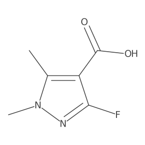 3-Fluoro-1,5-dimethyl-1H-pyrazole-4-carboxylic acid结构式