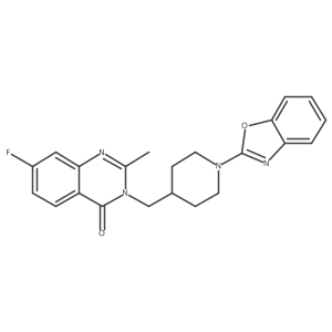 3-{[1-(1,3-Benzoxazol-2-yl)piperidin-4-yl]methyl}-7-fluoro-2-methyl-3,4-dihydroquinazolin-4-one Structure