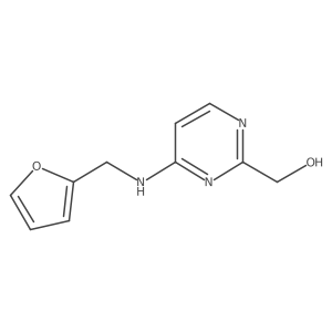 (4-{[(Furan-2-yl)methyl]amino}pyrimidin-2-yl)methanol结构式