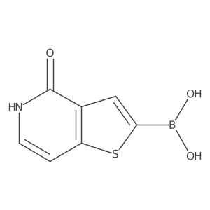 B-(4,5-Dihydro-4-oxothieno[3,2-c]pyridin-2-yl)boronic acid结构式