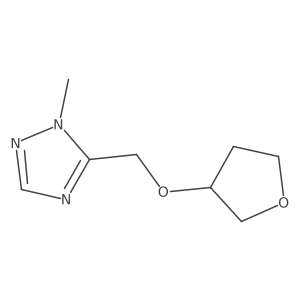 1-methyl-5-[(oxolan-3-yloxy)methyl]-1H-1,2,4-triazole结构式