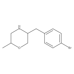 (2S,5S)-5-[(4-Bromophenyl)methyl]-2-methyl-morpholine结构式