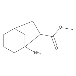 rac-methyl (1R,5S,6R)-5-aminobicyclo[3.2.1]octane-6-carboxylate结构式