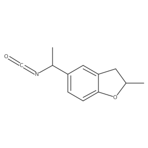 5-(1-Isocyanatoethyl)-2-methyl-2,3-dihydro-1-benzofuran Structure
