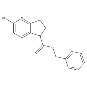 benzyl 5-bromo-1H,2H,3H-pyrrolo[3,2-b]pyridine-1-carboxylate Structure