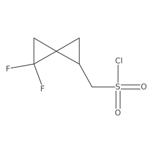 {4,4-Difluorospiro[2.2]pentan-1-yl}methanesulfonylchloride结构式
