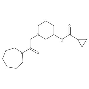 N-{1-[2-(azepan-1-yl)-2-oxoethyl]piperidin-3-yl}cyclopropanecarboxamide Structure