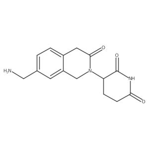 3-[7-(Aminomethyl)-3-oxo-1,2,3,4-tetrahydroisoquinolin-2-yl]piperidine-2,6-dione Structure