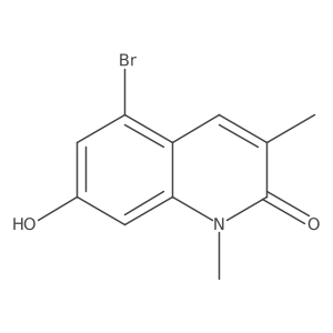 5-Bromo-7-hydroxy-1,3-dimethylquinolin-2(1H)-one Structure