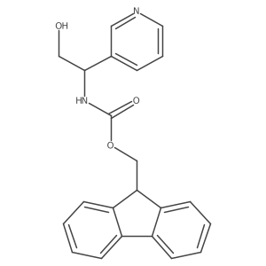 (9H-fluoren-9-yl)methyl N-[2-hydroxy-1-(pyridin-3-yl)ethyl]carbamate Structure