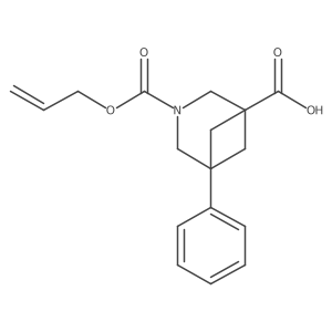 3-((Allyloxy)carbonyl)-5-phenyl-3-azabicyclo[3.1.1]heptane-1-carboxylic acid Structure