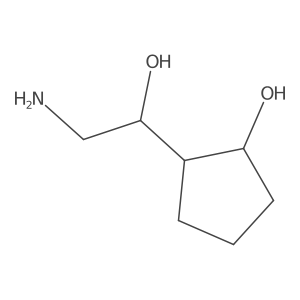 2-(2-Amino-1-hydroxyethyl)cyclopentan-1-ol Structure