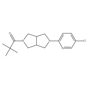 1-[5-(5-Chloropyridin-2-yl)-octahydropyrrolo[3,4-c]pyrrol-2-yl]-2,2-dimethylpropan-1-one结构式