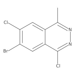 6-Bromo-4,7-dichloro-1-methylphthalazine结构式