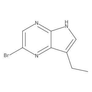 2-bromo-7-ethyl-5H-pyrrolo[2,3-b]pyrazine Structure