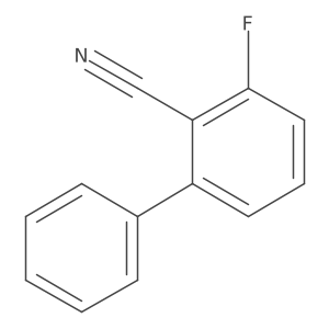 2-Cyano-3-fluorobiphenyl结构式