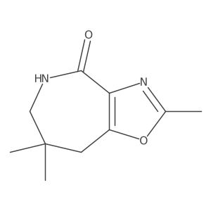 2,7,7-trimethyl-6,8-dihydro-5H-[1,3]oxazolo[4,5-c]azepin-4-one结构式