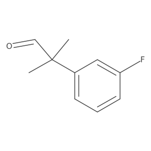 2-(3-Fluorophenyl)-2-methylpropanal Structure