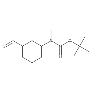 Tert-butyl 3-formylcyclohexyl(methyl)carbamate Structure