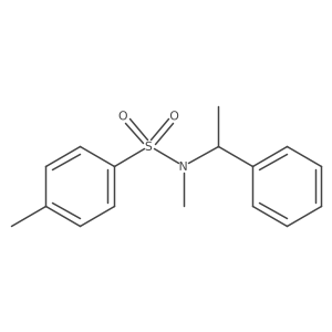 N,4-Dimethyl-N-(1-phenylethyl)benzenesulfonamide Structure