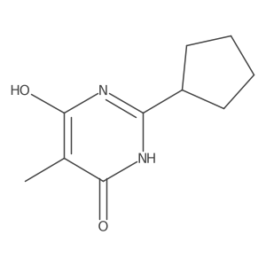 2-Cyclopentyl-6-hydroxy-5-methyl-4(3h)-pyrimidinone Structure