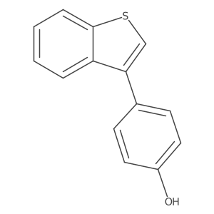 4-Benzo[b]thiophen-3-yl-phenol结构式