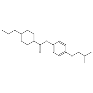 4-(2-Methylpropoxy)phenyl 4-propylcyclohexanecarboxylate结构式