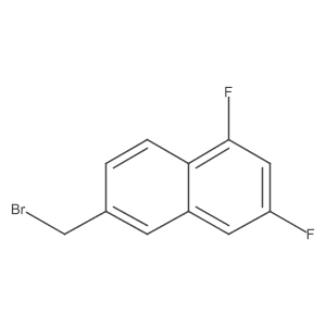 6-(Bromomethyl)-1,3-difluoronaphthalene Structure
