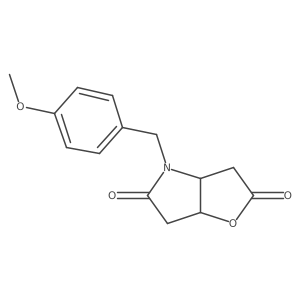 (3aR,6aR)-Tetrahydro-4-[(4-methoxyphenyl)methyl]-2H-furo[3,2-b]pyrrole-2,5(3H)-dione Structure