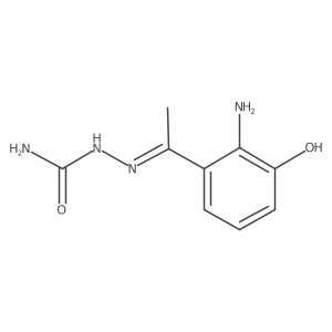 2-[1-(2-Amino-3-hydroxyphenyl)ethylidene]hydrazinecarboxamide Structure