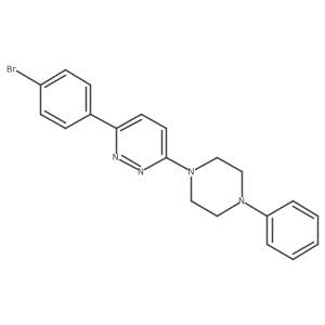 3-(4-Bromophenyl)-6-(4-phenylpiperazinyl)pyridazine结构式