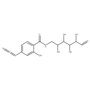 6-[(4-Azido-2-hydroxybenzoyl)amino]-6-deoxy-D-galactose结构式