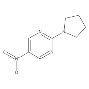 5-Nitro-2-pyrrolidin-1-yl-pyrimidine结构式