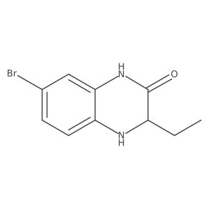 7-Bromo-3-ethyl-1,2,3,4-tetrahydroquinoxalin-2-one结构式